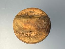 RARE 3" Clay Mic Mac Style Pipe, Found on the Seneca Kendaia Site, Seneca Co., NY, Ex: Summers