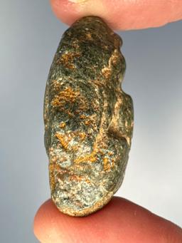 HIGHLIGHT Steatite Susquehannock Maskette, 1 3/16", Found on Lower (Byrd) Leibhart Site, York Co.,