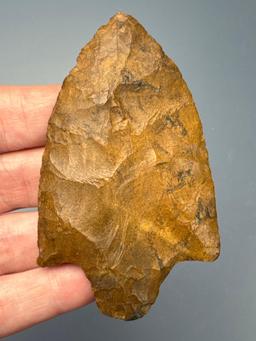HIGHLIGHT 3 1/8" Jasper Lehigh Broadpoint, Found in Berks Co., PA, Ex: Podpora, Rich Johnston