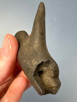 Awl (West Virginia) and Antler Flaking Tool (Lehigh Co., PA) , Longest 3 1/4"