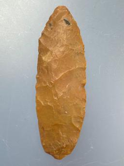 RARE 2 5/8" Jasper Paleo, Ground Base, Agate Basin, Found by Mr. Miller in Ponca City, OK