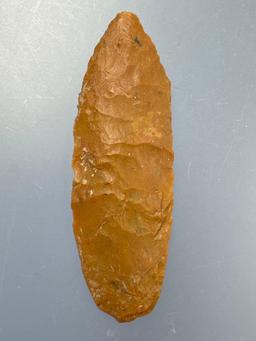 RARE 2 5/8" Jasper Paleo, Ground Base, Agate Basin, Found by Mr. Miller in Ponca City, OK