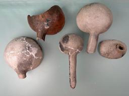 NICE Lot of 5 Anasazi Ladles, Great Restoration Candidates as they are Missing Pieces, Arizona
