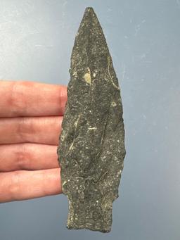 FINE 4 1/2" Argillite Hoover Island Point, Conoy Creek, Lancaster Co., Pennsylvania