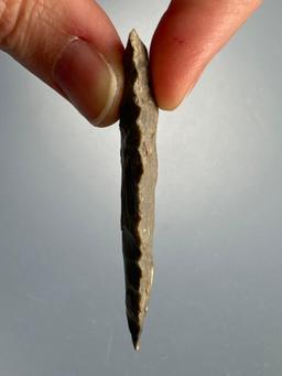 2 5/16" Stemmed Point, Found in Northeastern Kansas, Ex: Terry Miller