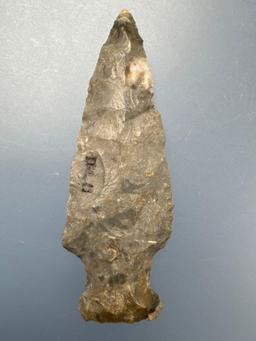 2 5/16" Stemmed Point, Found in Northeastern Kansas, Ex: Terry Miller