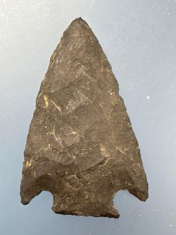 2 1/16" Nice Corner Notch Point, Found in Berks Co., Pennsylvania, Ex: Ted Knieriem