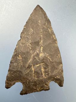 2 1/16" Nice Corner Notch Point, Found in Berks Co., Pennsylvania, Ex: Ted Knieriem