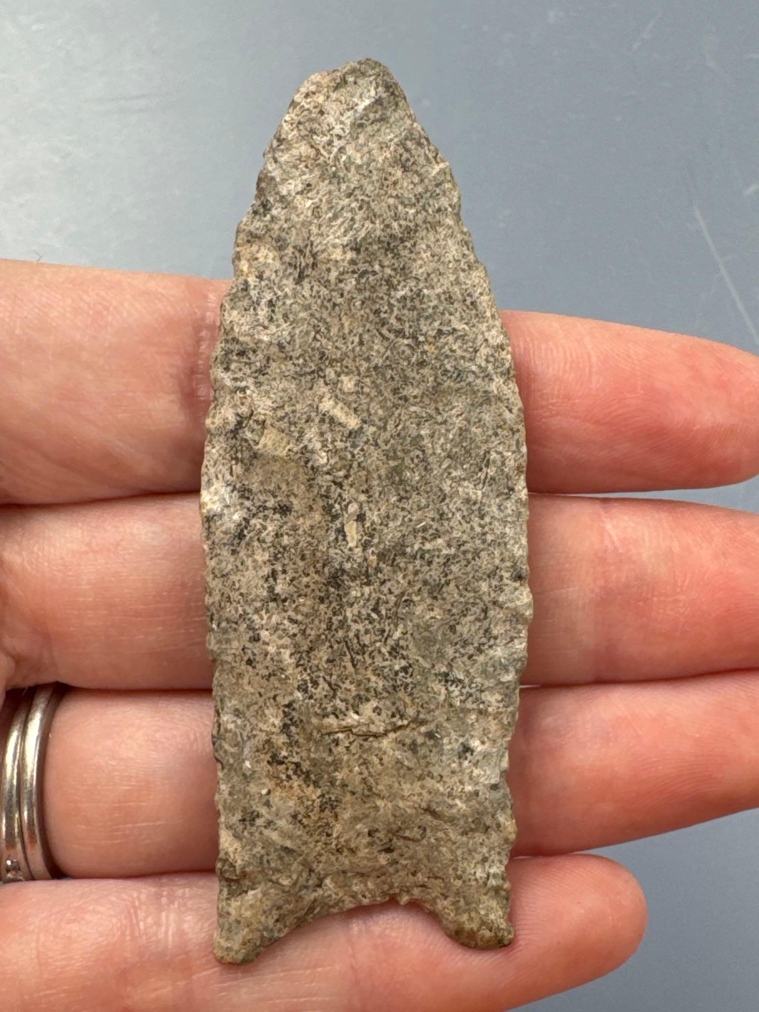 RARE 2 13/16" Fluted Paleo Clovis, Found in Greenwood Co., Kansas by Terry Miller