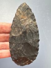 4 1/4" Coshocton Chert Adena Blade, Found in Hardin Co., Ohio, Ex: Harold Sexton