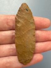 RARE 2 5/8" Jasper Paleo, Ground Base, Agate Basin, Found by Mr. Miller in Ponca City, OK