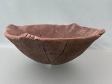 WOW! 10" x 3 1/2" Mississippian Pottery Bowl, x4 Castellations w/Tallies, Ponca City, OK
