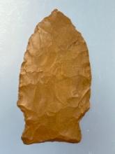 NICE 2 3/4" Glossy Jasper Fox Creek Point, Found in Berks Co., Pennsylvania, Ex: Ted Knieriem