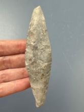 4 3/16" Harahey Knife, Beveled, Broken+Reguled, Found in Greenwood Co., Kansas by Terry Miller