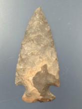 2 7/16" Thin Corner Notch Point, Found in Greenwood Co., Kansas by Terry Miller