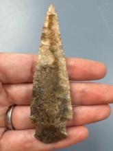 NICE 3 7/16" Cupp Point, Found in Ponca City, Kay Co., Oklahoma by Terry Miller