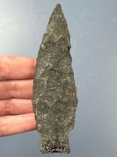 FINE 4 1/2" Argillite Hoover Island Point, Conoy Creek, Lancaster Co., Pennsylvania