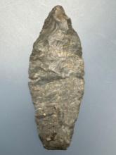 SUPERB 2 5/16" Agate Basin, Paleo, Ground Base, Found in Northeastern Kansas, Ex: Terry Miller