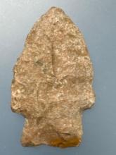 1 3/4" Fine Scottsbluff Point, River Polish Noted, Found in Northeastern Kansas, Ex: Terry Miller