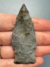 2 5/8" Fine Scottsbluff Point, Found in Northeastern Kansas, Ex: Terry Miller