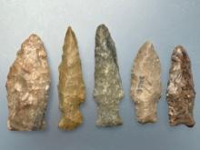 5 Fine Points, Longest is 2", Found in Northeastern Kansas, Ex: Terry Miller