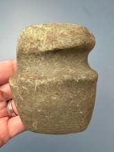3 3/8" Polished Miniature Axe, Full Groove, DEEP GROOVE, Found Northumberland, Pennsylvania,