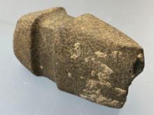 WOW 5 3/8" Block Axe, Deep Groove, Fluted Bottom, Bit Damage Noted, Missouri, Ex: Carole Collection