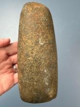 6 5/8" Large Polished Hardstone Celt, Wisconsin, Ex: Carole Collection, Former Indian Cavern