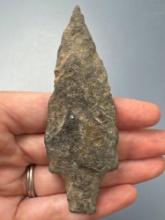 LARGE 3 5/8" Bare Island Stemmed Point, Argillite, Found along the Lower Susquehanna River