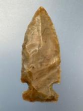 1 7/8" Side Notch Flint Ridge Point, Found in Ohio