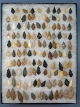 120+ Piscataway Arrowheads, Found in New Jersey, Longest is 2 1/16", Jasper, Quartz and More