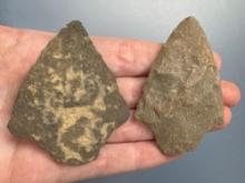 2 Lehigh Broads, Argillite, Quartzite, Longest is 2 1/2", Found in Berks Co., Pennsylvania,