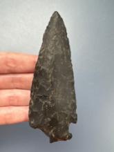 LAGE 4 1/2" Corner Notch Point, Ancient Damage to Ear, Found in Berks Co., Pennsylvania,