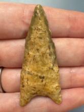 WOW 2 1/16" River Polished Allen Point, IMPRESSIVE, Found in Greenwood Co., Kansas, Ex: Terry Miller