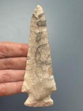 IMPRESSIVE 4 3/8" Corner Notch Point, Found in Ponca City, Kay Co., Oklahoma Along Arkansas River