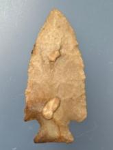 FINE 2 1/2" Corner Notch Chert Point, Found in Tennessee