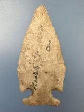 WOW 2 1/4" Intrusive Mound Corner Notch Point, THIN, Found in Ohio