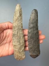Pair of Curved Knives, Longest is 6 1/2", Found along the Nemaha River in Nemaha Co., Kansas
