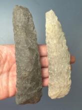 Pair of Well-Made Knives, Longest is 5 3/4", Found along the Nemaha River in Nemaha Co., Kansas