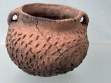 4" x 3" Caddo Pottery Vessel, Found in Ponca City, Oklahoma Near Arkansas River by Terry Miller