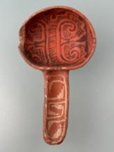 RARE 8 1/2" Wingate Black on Red and White on Red Anasazi Ladle COMPLETE! Ex: Terry Miller