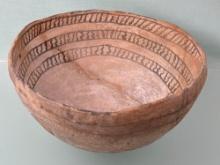 8 1/4" x 4" SUPERB Black on White Anasazi Bowl, NO RESTORATION, Fine Design, Ex: Terry Miller
