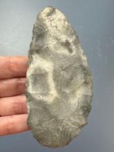 SUPERB 4 1/2" Banded Chert Blade, Knife, Found by Mr. Miller in Ponca City, OK Near the Arkansas