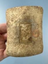 RARE 3 3/8" Hourglass Quartz Bannerstone Preform, Found in Indiana, Ex: R. Knieriem and T. Madeira