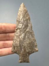 HIGHLIGHT 4 3/8" Chert Ashtabula Point, Found in Alliance, Ohio, East of Akron, Ex: Kirk Spurr