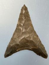1 11/16" Levanna Triangle Point, Chert, Ex: Podpora, Madeira Collection