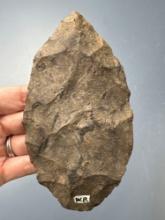 5 1/2" Rhyolite Blade, Found in Washington Boro, Lancaster Co., Pennsylvania, Ex: T. Madeira