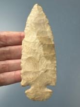 4 3/16" Burlington Chert Dovetail, Found in Calhoun, Illinois, Dickey COA