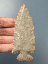 NICE 3 1/2" "Notch Base" Dovetail Found in Clinton Co., Ohio, Flintridge, Bennett COA