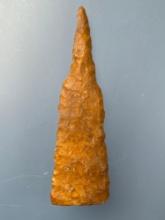 3 3/4" Creek-Stained Drill, Found in Missouri, Nice Example, Ex: Harold Sexton